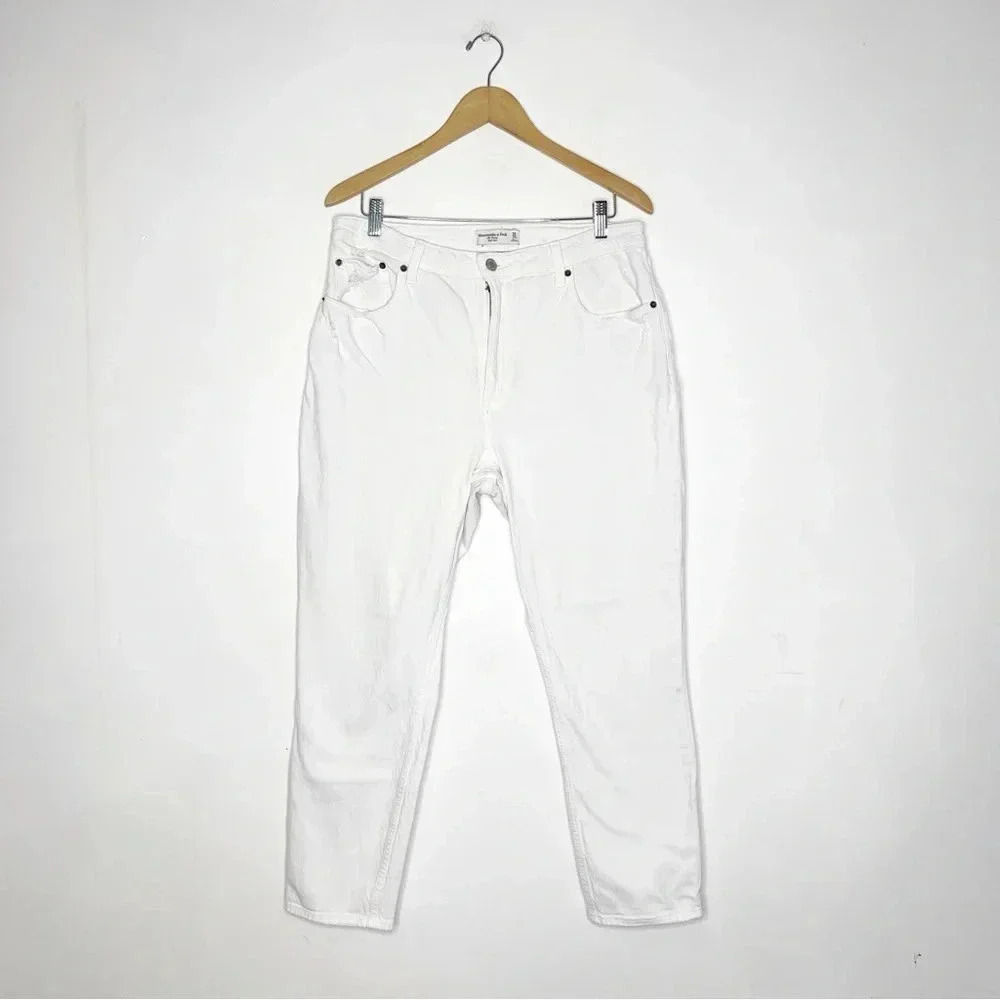 Abercrombie & Fitch Jeans  Skinny Leg High Rise Curve Love White Size 32 / 14